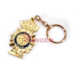 [66026/DB-001027] LLAVERO POLICIA NACIONAL PLACA VUELTA AZUL ESPAÑA
