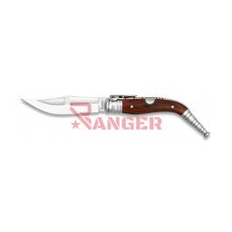 [04012] NAVAJA BANDOLERA MUELLES ALBAINOX 14 CM MADERA