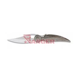 NAVAJA ALBAINOX PLUMA INDIO 9CM PLATA