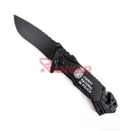NAVAJA PLEGABLE POLICÍA NACIONAL 255 CON FUNDA DE NYLON