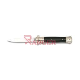 [19616] NAVAJA ALBAINOX PAKKAWOOD 10CM NEGRA-PLATA