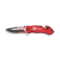 NAVAJA DE SEGURIDAD 5.8 CM ROJA PROTECCIÓN CIVIL ESPAÑA