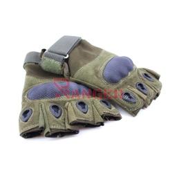 GUANTE AIRSOFT DEDO CORTADO VERDE