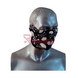 [5512] MASCARA NEOPRENO CALAVERAS HUESO NEGRA