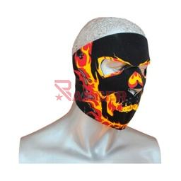 [5531] MASCARA NEOPRENO FUEGO NEGRA