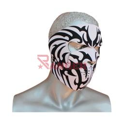 [5532] MASCARA NEOPRENO TRIBAL NEGRA