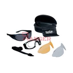 Gafas balísticas con lentes intercambiables y protección contra radiación ultravioleta