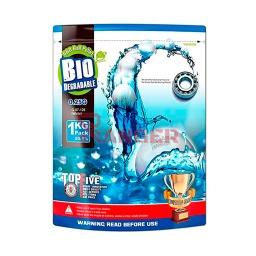 BOLAS BIODEGRADABLES 6MM 0.25G 4000 UNIDADES BLANCA