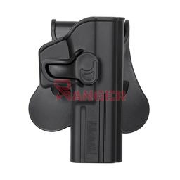 [2-R2G1700/AM-G17G2] FUNDA PISTOLA RIGIDA AMOMAX GLOCK 17 NEGRA