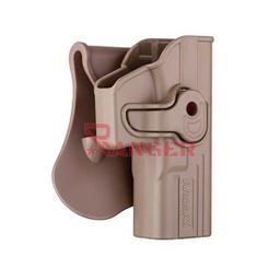 [2-R1GAG02/AM-GAGF] FUNDA PISTOLA RIGIDA AMOMAX GLOCK TAN