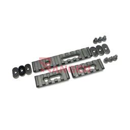 [CZ6056] RAIL METALICO SET NEGRO