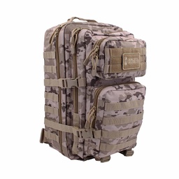Mochila MOLLE 36 litros acolchada con 4 bolsillos Pixelado Árido