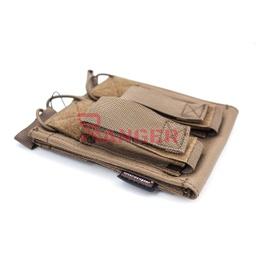 POUCH CARGADOR DOBLE 5.56 Y PISTOLA COYOTE