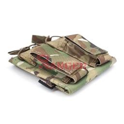 POUCH CARGADOR DOBLE 5.56 Y PISTOLA MULTICAM