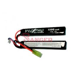 [VLC23] BATERIA VLC-PRO LIPO 7.4V 1500MAH 15C 2STICK NEGRA