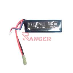 [VLC30] BATERIA VLC-PRO LIPO 7.4V 1800MAH 20C 1STICK NEGRA