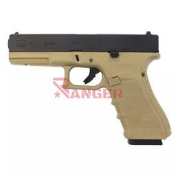 [WE-G001B-TAN] PISTOLA WE G17 GEN.4 FULL METAL TAN-NEGRA
