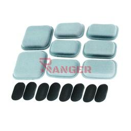 PROTECTOR CASCO ALMOHADILLAS RECTANGULARES GRIS