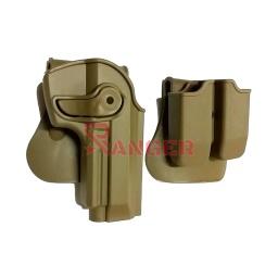 [WS21572] FUNDA PISTOLA/CARGADOR RIGIDA BERETTA TAN