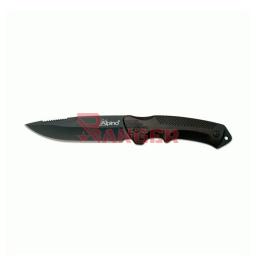 [15049] CUCHILLO ALPINO TACTICO C/FUNDA CUERO NEGRO