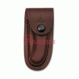 FUNDA NAVAJA LAGUIOLE CUERO MARRÓN PEQUEÑA