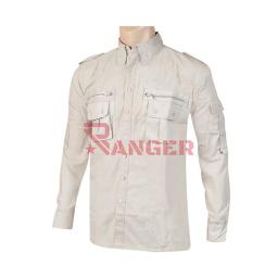 CAMISA CADET MANGA LARGA BEIGE