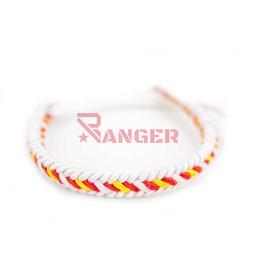 [111729] PULSERA ESPAÑA TERMINAL CUERO BLANCA