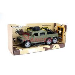 [780227] VEHICULO MILITAR 6 RUEDAS VERDE/TAN