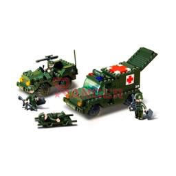[SLB0010] AMBULANCIA ESCOLTA ARMY SLUBAN 229 PCS VERDE