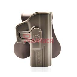 FUNDA RÍGIDA PARA PISTOLA GLOCK 19/23/32 TAN