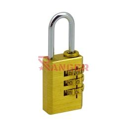 Candado de seguridad 3 combinaciones 21 mm Dorado