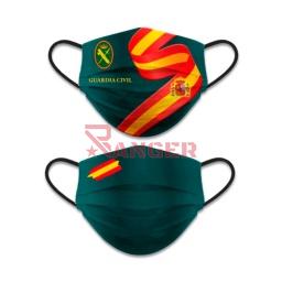 [30631] MASCARILLA REVERSIBLE NIVEL 3 GUARDIA CIVIL VERDE