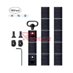 [CZ4058] HAND STOP KIT PARA ENGANCHE M CUBRERAIL 14PCS NEGRO