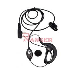 [BF-EAR1] AURICULAR WALKIE BAOFENG C/MICROFONO NEGRO