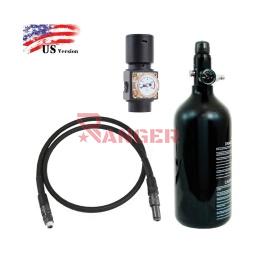 [PACKHPAUS-BK] PACK LINEA HPA BALYSTIK US NEGRA C/ BOTELLA 48CI 0.8L 3000PSI C/REGULADOR MANUFACTURE