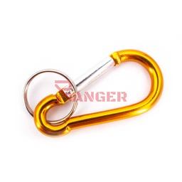 [300357-GD] MOSQUETON LLAVERO MEDIANO M180 7CM DORADO