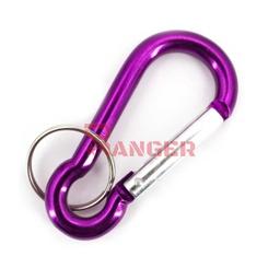 MOSQUETÓN LLAVERO MORADO 8CM