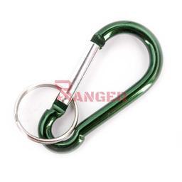 [300358-OD] MOSQUETON LLAVERO GR. M255 8CM VERDE OSCURO