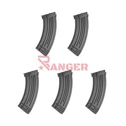 [CZ1995] CARGADOR FUSIL AK47 E&L MID-CAP 120RDS 5PCS NEGRO