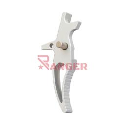 GATILLO CNC CURVADO M4 AEG PLATA