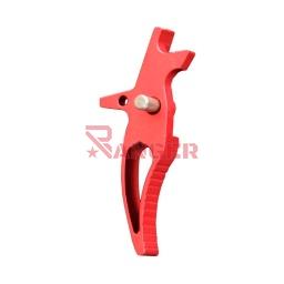 [AS.M4-114-RD] GATILLO CNC BALYSTIK CURVED M4 AEG ROJO
