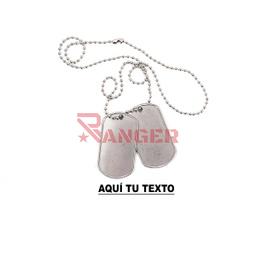 [301193] CHAPA IDENTIFICACION TROQUELADA 2PCS PLATA