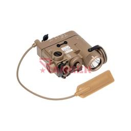 LINTERNA TÁCTICA LASER VERDE/ROJO Tan