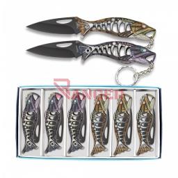 [18504] NAVAJA ALBAINOX PEZ FISHING CALADA 6 CM MULTICOLOR