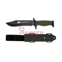 CUCHILLO ALBAINOX SIERRA 18CM C/FUNDA ABS VERDE