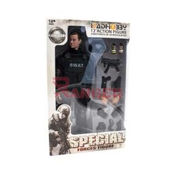 [WS23714] MUÑECO CUSTOM SOLDADO SWAT SPECIAL FORCE NEGRO