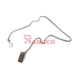 [OE39] CADENA SILBATO C/MOSQUETON C/PINZA PLATA