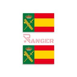 [09964] PEGATINA ABULTADA BARBARIC 2PCS GUARDIA CIVIL