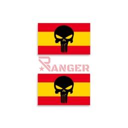 [09963] PEGATINA ABULTADA BARBARIC 2PCS PUNISHER ESPAÑA