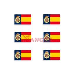 [09959] PEGATINA ABULTADA BARBARIC 6PCS POLICIA NACIONAL